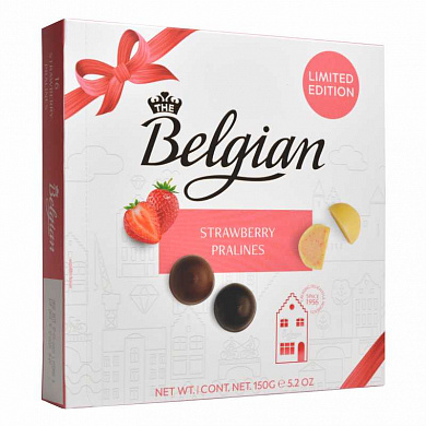 Шоколадные конфеты "The Belgian" пралине со вкусом клубники 150 г, Бельгия