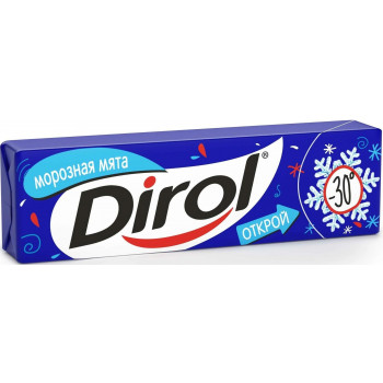 Жевательная резинка Dirol морозная мята 13,6 г Россия