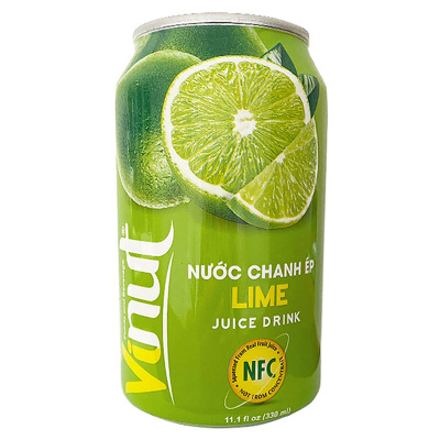 Напиток сокосодержащий "Vinut" Lime со вкусом лайма 330 мл, Вьетнам