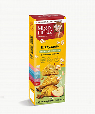 Печенье Мюсли Штрудель с яблоком и корицей Missis Pickez 100 г,Россия