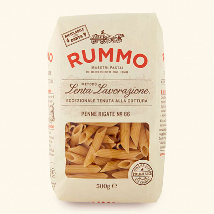Паста "RUMMO" №66 Penne Rigate 500 г, Италия
