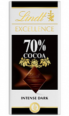 Шоколад горький "Lindt Excellence" 70% какао 100 г, Франция