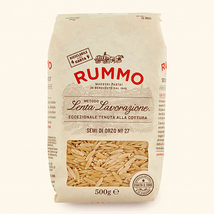 Паста "RUMMO" №27 Semi de Orzo 500 г, Италия