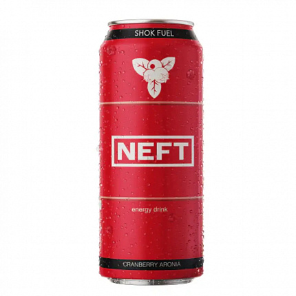 Энергетический напиток Neft клюква-арония, 450 мл, Россия