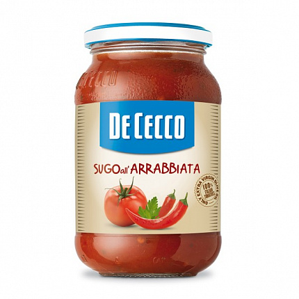 Соус томатный "De Cecco" с острым перцем Арраббиата 400 г, Италия