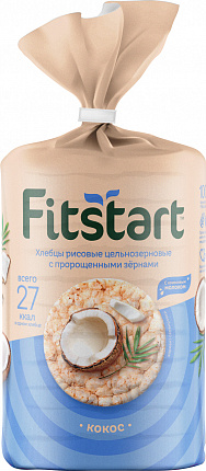 Хлебцы Fitstart рисовые Кокос 100 г, Россия