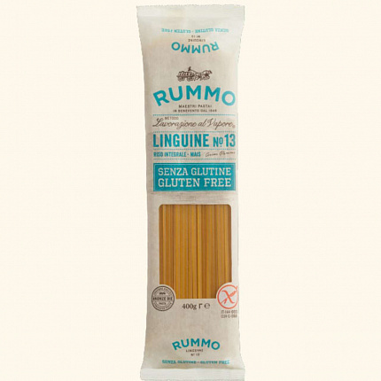 Паста "RUMMO" №13 Linguine без глютена 400 г, Италия