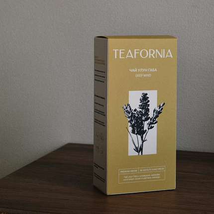 Чай Улун Габа с лавандой "Teafornia" 50 г, (20 фильтр-пакетиков), Россия